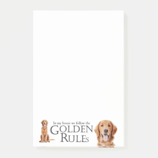 The Golden Rules Post-It Notes (Voorkant)