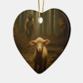 The Good Shepherd and the Lost Lamb Keramisch Ornament (Links)