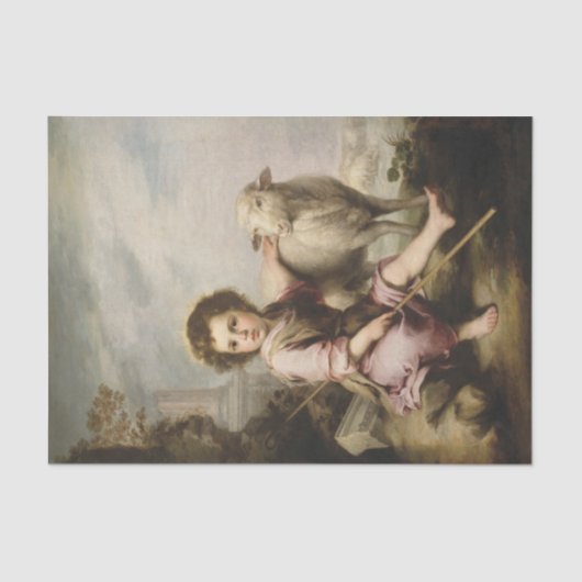 The Good Shepherd, Esteban Murillo Tissuepapier (Voorkant)