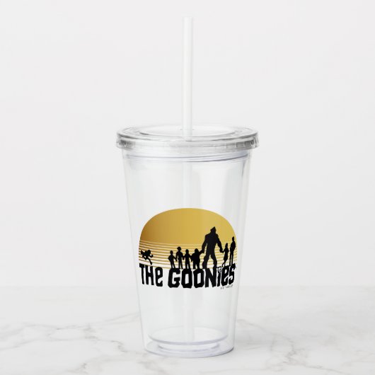 The Goonies Sunset Silhouette Graphic Acryl Drinkbeker (Voorkant)
