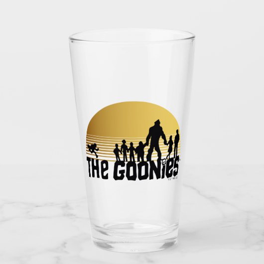 The Goonies Sunset Silhouette Graphic Glas (Voorkant)
