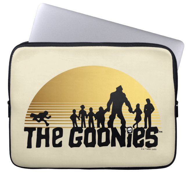 The Goonies Sunset Silhouette Graphic Laptop Sleeve (Voorkant)