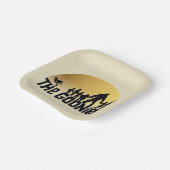 The Goonies Sunset Silhouette Graphic Papieren Bordje (Gebogen)