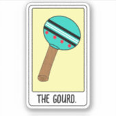 The Gourd-Tarot Card- Vinyl Sticker (Devant)