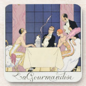 The Gourmands, 1920-30 (pochoir print) Drankjes Onderzetter (Voorkant)