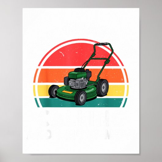 The Gr Calling I Must Mow Funny Lawn Mower Toddler Poster (Voorkant)