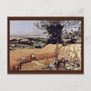 The Grain Harvest Month (augustus), door Bruegel D Briefkaart