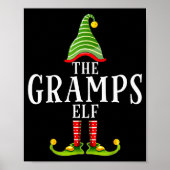 The Gramps Elf Funny Matching Pajama Xmas  Poster (Voorkant)