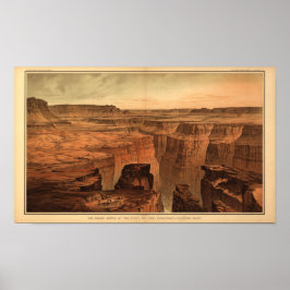The Grand Canyon van Clarence Dutton 1882 Poster