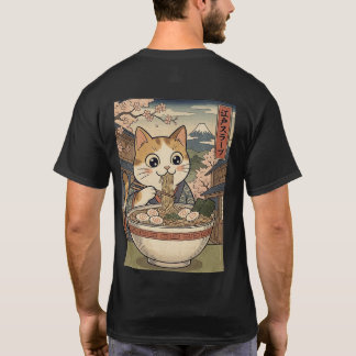 "The Grand Meow-ster" Calico Cat Ramen  T-shirt