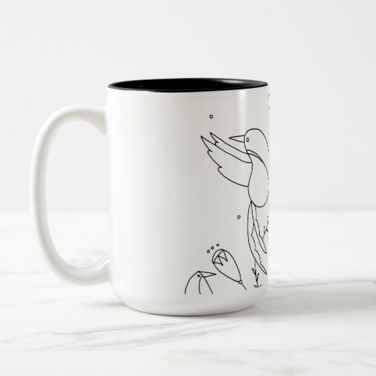 The Grasshopper - Sarah Fielke Bom 2018 Tweekleurige Koffiemok (Links)