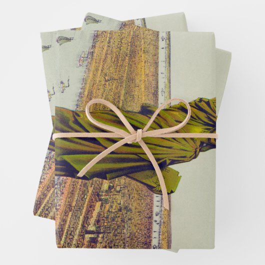 The Great Bartholdi Statue, Statue of Liberty Inpakpapier Vel (In situ)