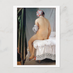 The Great Bather (Seated Woman), Dominique Ingres Briefkaart