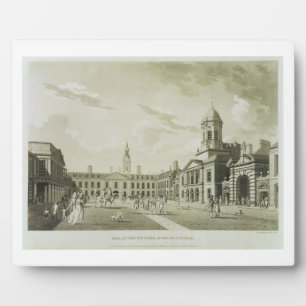 The Great Court Yard, Dublin Castle, 1792 (Engravi Fotoplaat