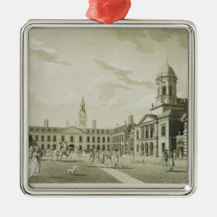 The Great Court Yard, Dublin Castle, 1792 (Engravi Metalen Ornament