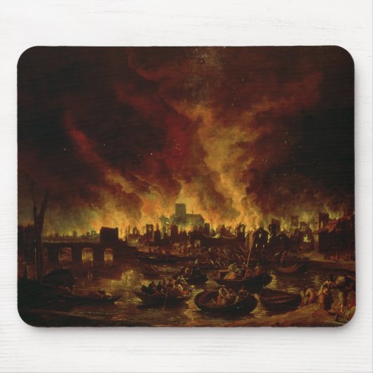 The Great Fire of London in 1666 Muismat (Voorkant)