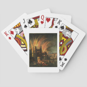 The Great Fire of London (september 1666) met Lud Speelkaarten