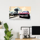 "The Great Hakosuka" Skyline on PCH Poster (Thuiskantoor)