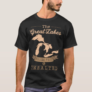 The Great Lakes Shark Free Unsalted Sweat Michigan T-shirt