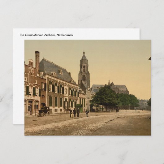 The Great Market, Arnhem, Nederland Briefkaart (Voorkant / Achterkant)