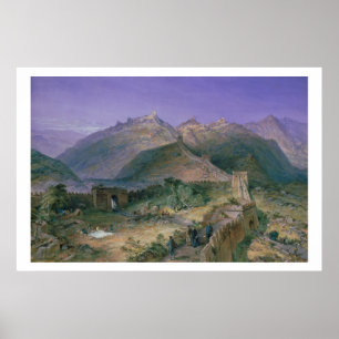 The Great Wall of China, 1886 (m/c) Poster