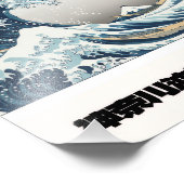 The Great Wave Hokusai Contemporary Minimal Poster (Coin)