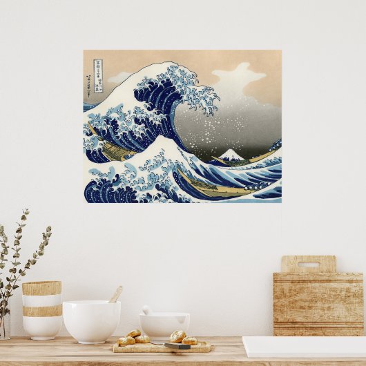 The Great Wave of Kanagawa - Katsushika Hokusai Poster (Keuken)
