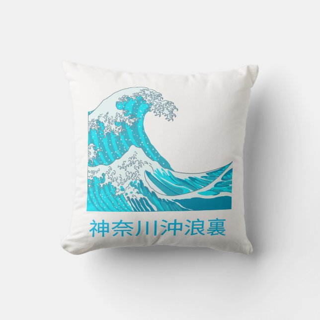 The great wave of kanagawa kussen (Voorkant)