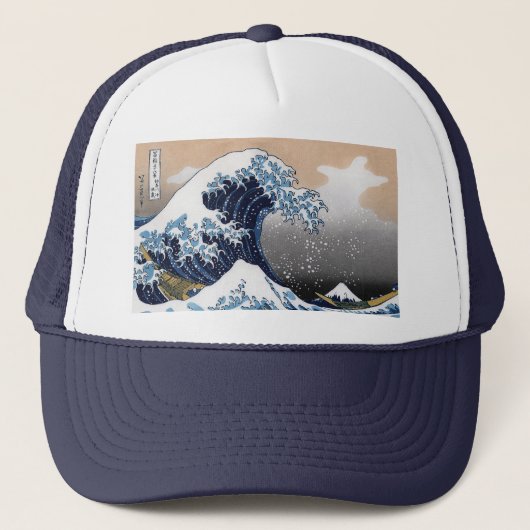 “The Great Wave off Kanagawa” Trucker Pet (Voorkant)