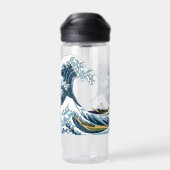 The Great Wave off Kanagawa  Waterfles (Achterkant)