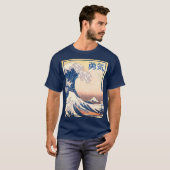 The Great Wave - T-shirt met Japanse moed (Voorkant volledig)