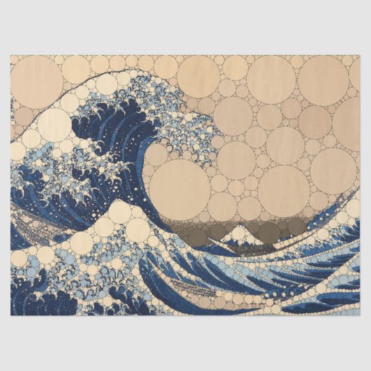 The Great Wave van After Katsushika Hokusai Tissuepapier (Voorkant)