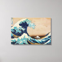 The Great Wave van Hokusai Japans Triple Panel