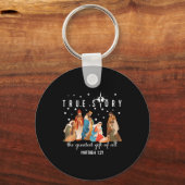 The Greatest Gift For All Christmas Nativity Jesus Sleutelhanger (Voorkant)