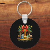The Greatest Gift Of All Nativity Christian Christ Sleutelhanger (Voorkant)