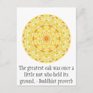 The greatest oak was once a little nut who held. briefkaart