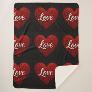 "The Greatest of These" Sherpa Yarn Look Blanket Deken