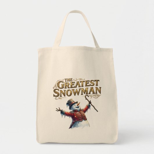 The Greatest Snowman Funny Musical Parody Tote Bag (Devant)