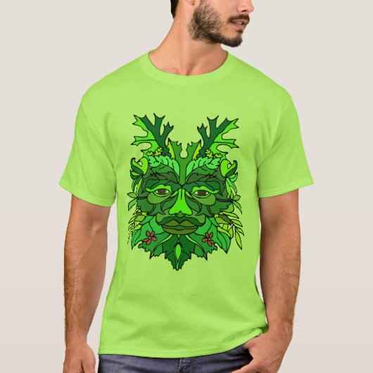 The Greenman (Licht) T-shirt (Voorkant)
