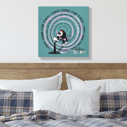 The Grim Adventures of Billy & Mandy - Reaper Canvas Afdruk (Insitu (Slaapkamer))