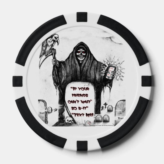The Grim Reaper van Clark Ulysse Pokerchips (Voorkant)