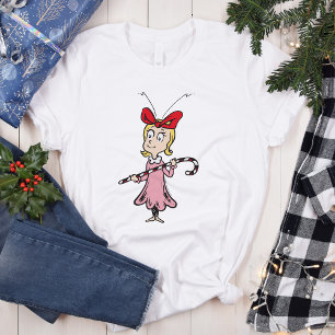 The Grinch Cindy-Lou Who - Kerststok Houdend T-shirt