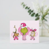 The Grinch Crew in Pink Valentine's Portrait Briefkaart (Staand voorkant)