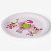 The Grinch Crew in Pink Valentine's Portrait Papieren Bordje (Gekanteld)