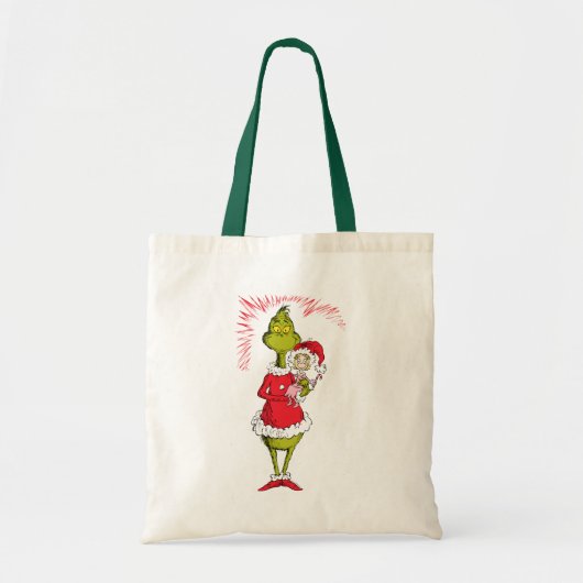 The Grinch Holds Cindy Lou Who Tote Bag (Voorkant)