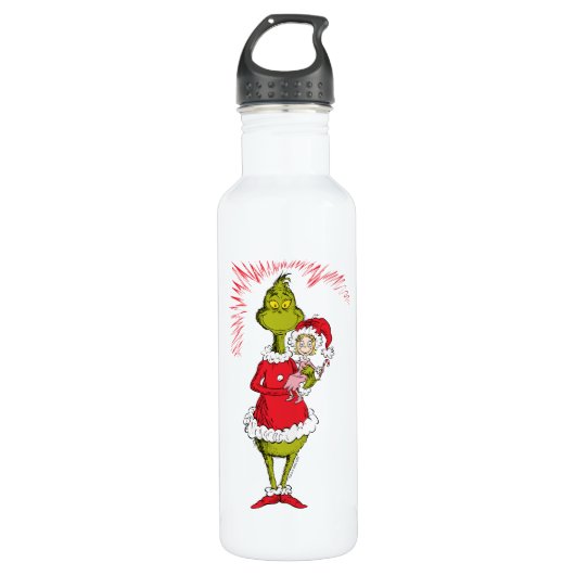 The Grinch Holds Cindy Lou Who Waterfles (Voorkant)