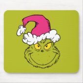 The Grinch in Pink Santa Hat Muismat (Voorkant)