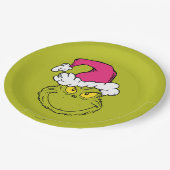 The Grinch in Pink Santa Hat Papieren Bordje (Gekanteld)