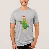The Grinch | Naughty Tri-Blend Shirt (Voorkant)