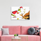 The Grinch Prepares Max the Reindeer Canvas Afdruk (Insitu (Woonkamer))